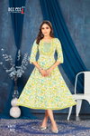 Kirti By Deecee Rayon Foil Printed Anarkali Kurtis Suppliers In India